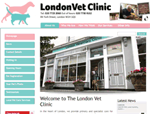 Tablet Screenshot of londonvetclinic.co.uk